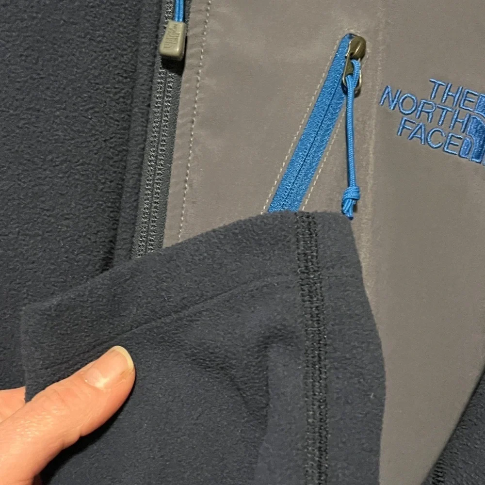 The North Face Men's Dark Blue and Charcoal Performance Jacket